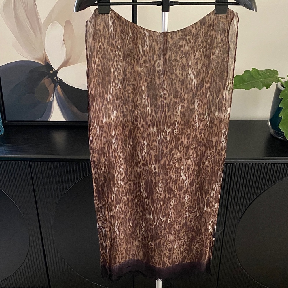 Leopard Print 100 Percent Viscose Scarf